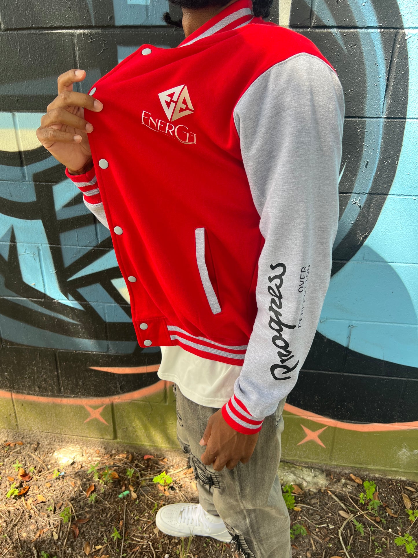 ENERGE Heavyweight Letterman Jacket